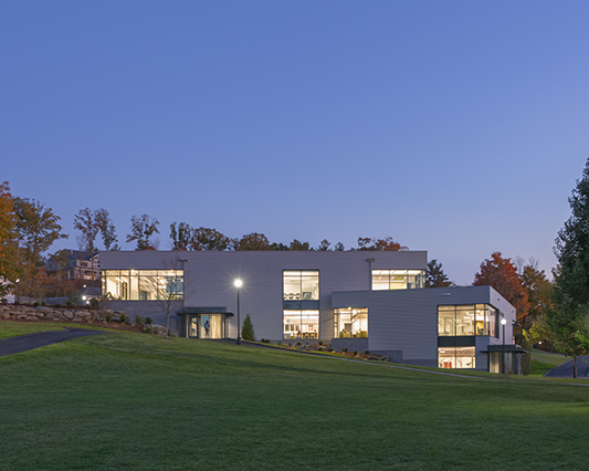 ARC/ Architectural Resources Cambridge | www.arcusa.com | Bristol Myers Squibb Biologics Development Building | Devens, MA | Credit:  Robert Benson Photography