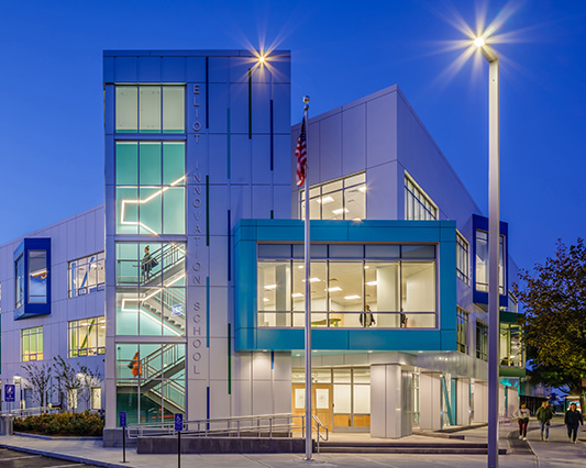 Finegold Alexander Architects | www.faainc.com | Eliot Innovation School, 585 Commercial Street | Boston, MA | Credit:  James Cavanaugh Photography