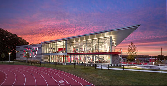 The S/L/A/M Collaborative | www.slamcoll.com | Sacred Heart University, Bobby Valentine Health and Recreation Center | Fairfield, CT | Credit:  Tom Bonner Photography